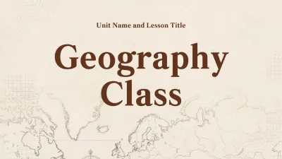 beige simple geography class