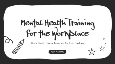 Black Simple Mental Health Guide Presentation