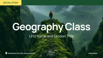 Modern Nature Geography Lesson with Landscape Photography Presentation