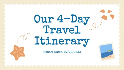 Beige Simple Travel Planner