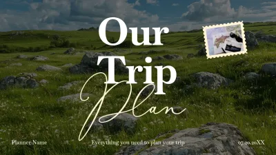 Green Elegant Travel Plan