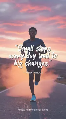 orange motivational fitness poster