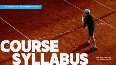 Blue modern sports syllabus