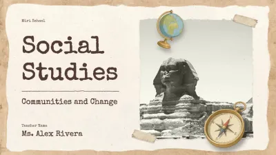 Beige Vintage Social Studies Guide