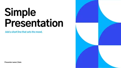 Blue Simple Presentation General Use