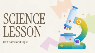 Green Simple Science Lesson Guide