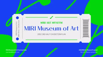 Blue Modern Art Exhibition Guide Presentation