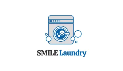 Blue Simple Laundry Business Card