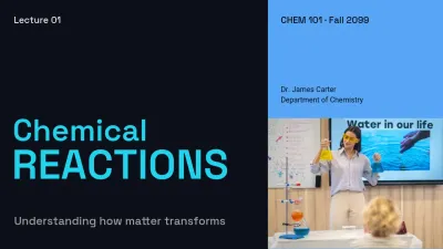 blue modern chemistry lecture