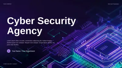 Purple Futuristic Cybersecurity Agency Pitch Presentation
