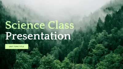 Green Simple General Science Presentation