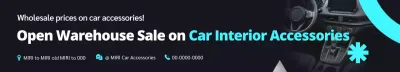 black modern car sale promotion
