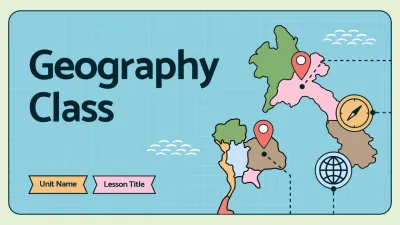 Blue Simple Geography Class