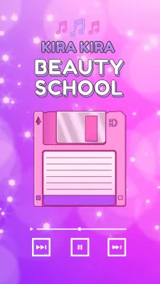 Pink, retro, glittery music player