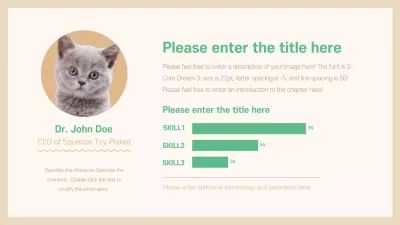 Beige Simple Profile Card Invitation Infographic