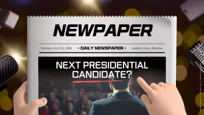 Black Modern Election Announcement YouTube Thumbnail
