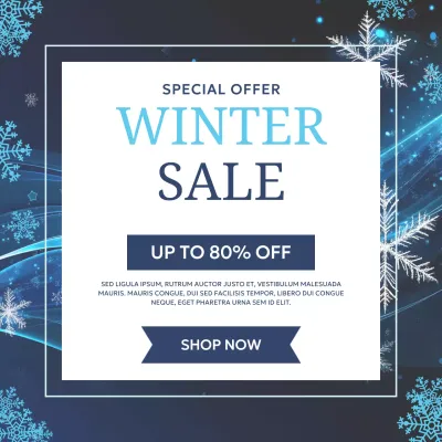 Blue modern sale promotion