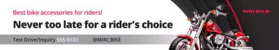 red modern bike promotion