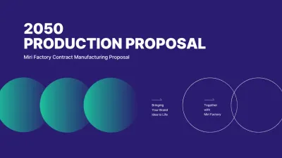 A well-organized proposal using blue-toned circle graphics