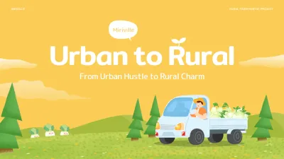 Cute yellow and light green rural relocation business proposal