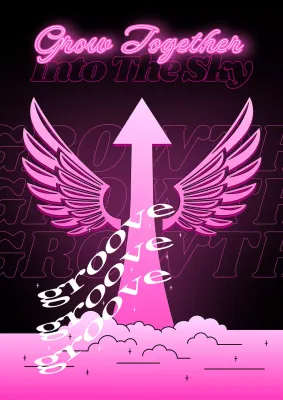 Pink Retro Inspiration Poster