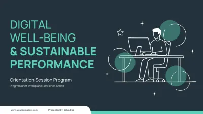 Teal Minimalist Workplace Guide Presentation