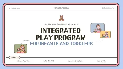 Pink Simple Play Program Guide Presentation
