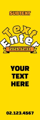Yellow Bold Event Announcement Banner