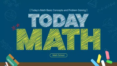Blue Retro Math Course Presentation