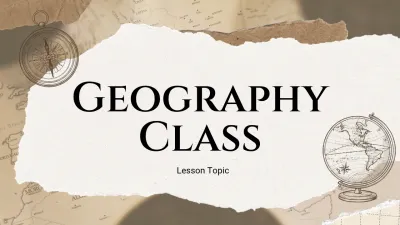 Scrapbook Illustrated Geography Class