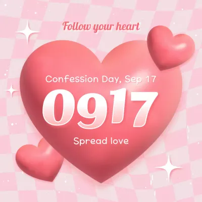 Pink Trendy Love Announcement Social Media Post