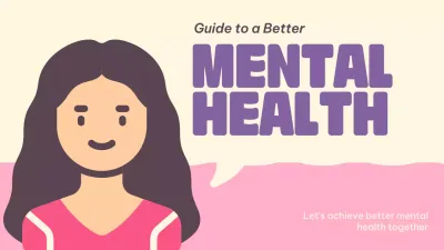 Pink Simple Mental Health Guide Presentation