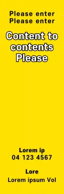 Yellow Bold Content Advertisement Banner
