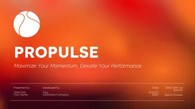 Orange Modern Sports Promotion Presentation