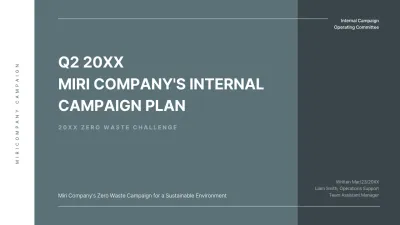 Grey Modern Sustainability Plan Presentation