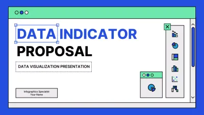 Blue Modern Data Proposal Document Presentation