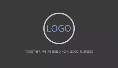 Grey Minimalist Business Card