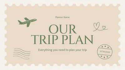 Beige Simple Travel Planner