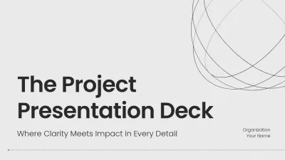 Grey Minimal Project Presentation