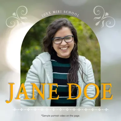 A natural yearbook post in green and yellow