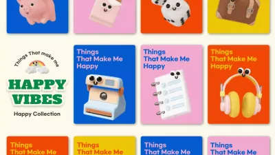 Colorful Trendy Happiness Collection Presentation