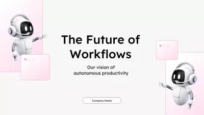 white modern productivity presentation