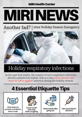 Black Modern Health News Announcement Poster