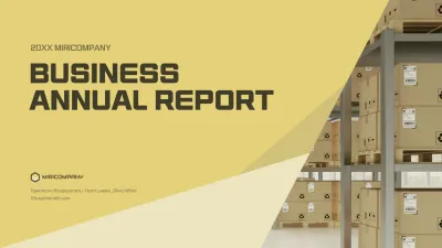 Neat, yellow-toned logistics company business plan