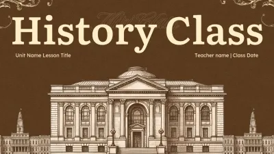 brown vintage history class guide