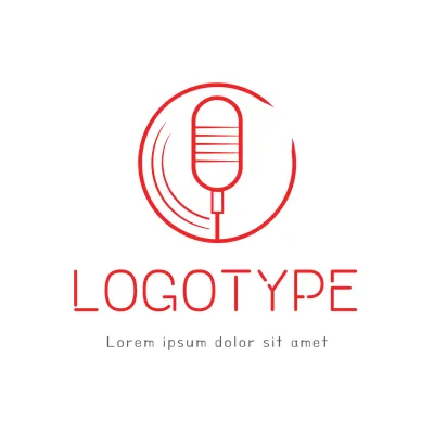 Red Minimal Design Logo