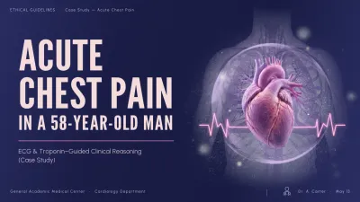 Navy Modern Cardiology Report Presentation