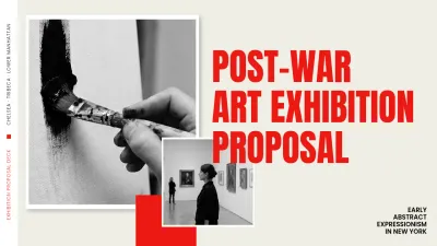 Orange Bold Art Exhibition Proposal