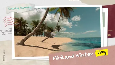 Travel themed YouTube thumbnail in ivory color
