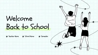 black simple school guide
